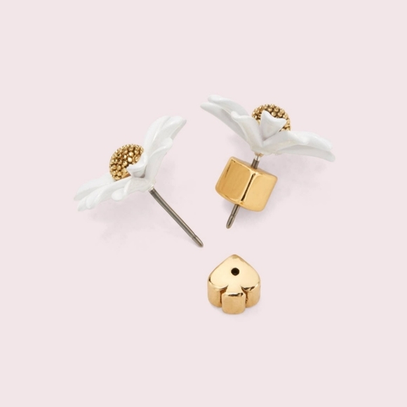 Kate Spade 'Into the Bloom' White Studs Earrings - Picture 4 of 7